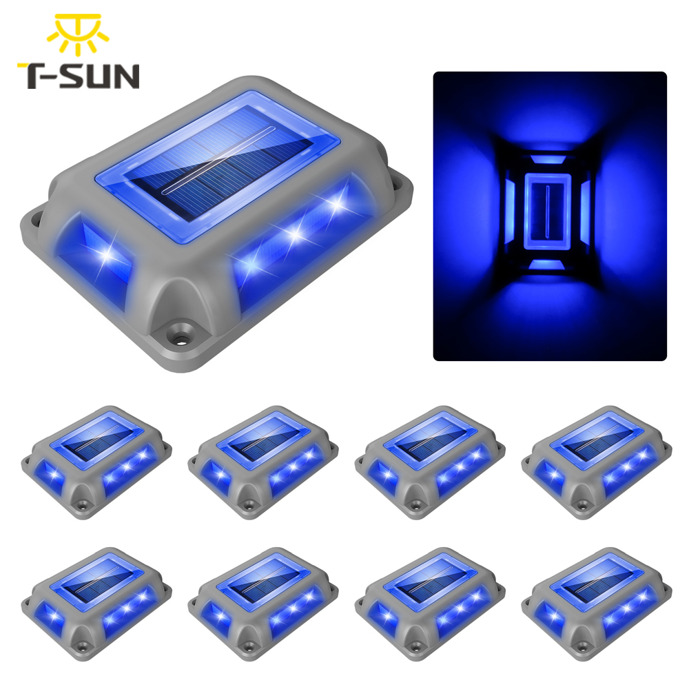 Lighting Decor Sunrise - 8PC niebieskie światło lampa słoneczna zewnętrzna