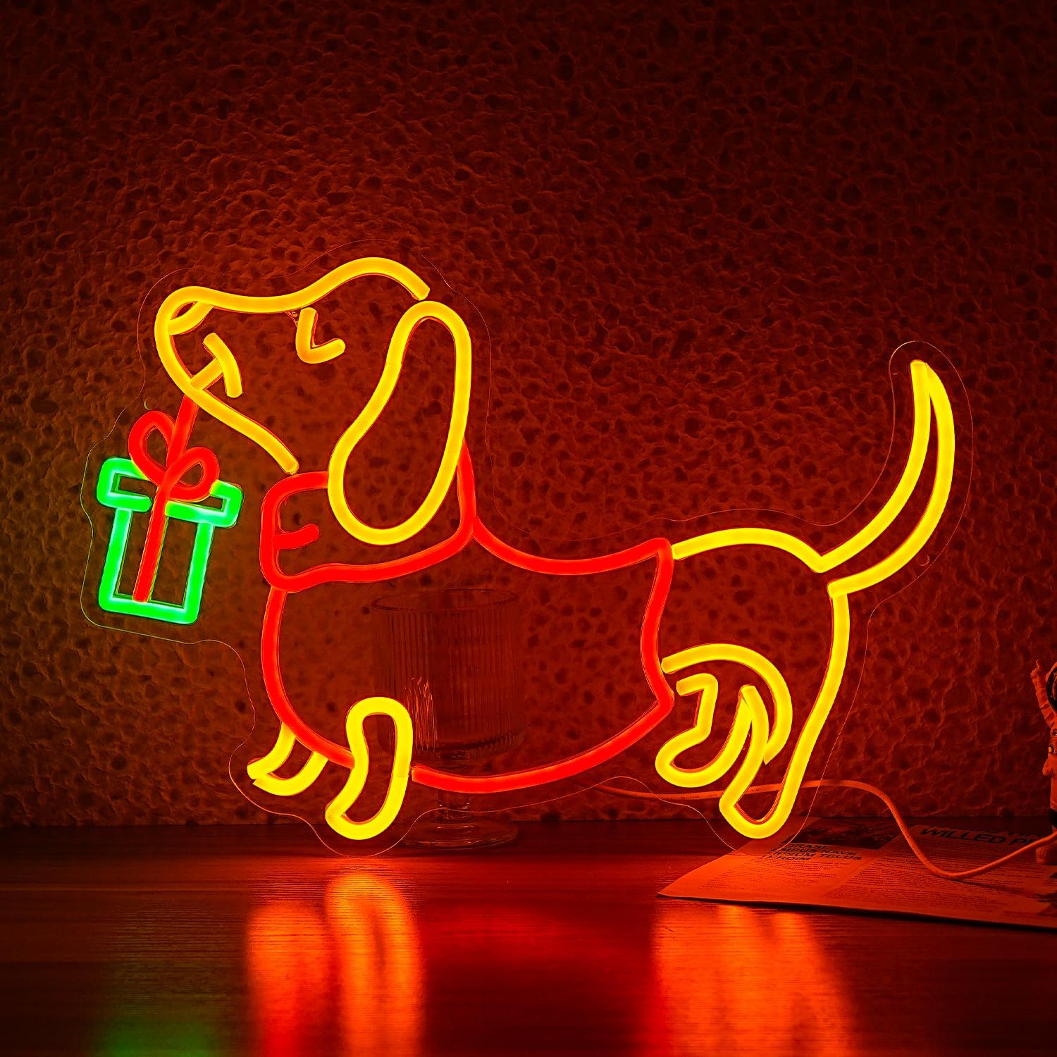 Lighting Decoration Ideas For Home - Światło LED w kształcie jamnika, regulowane,