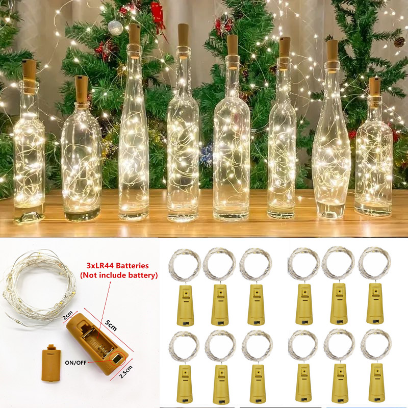 Decor Lighting Cork - 6 szt. 20 LED Lampki LED