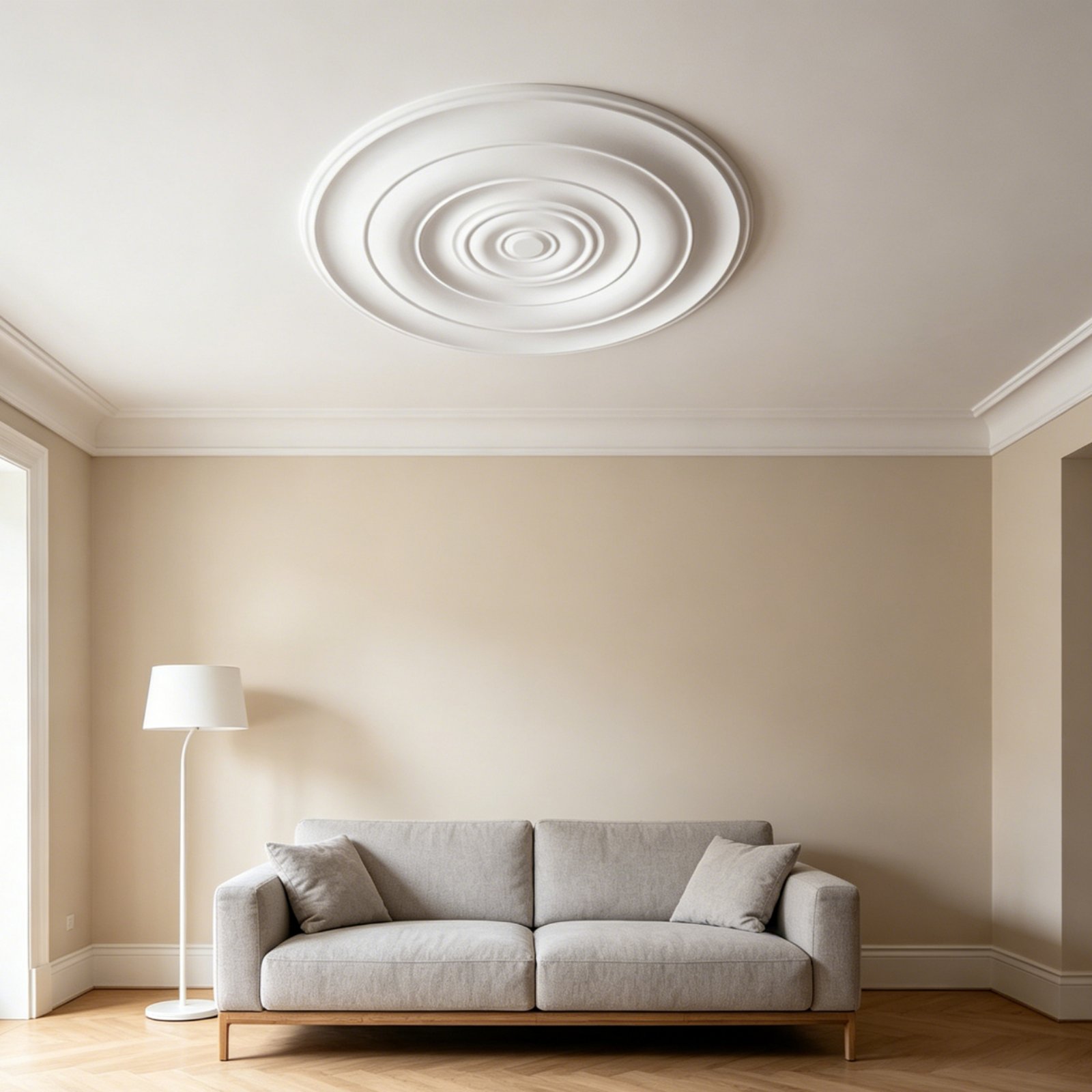 Lighting Interior Decor - Okrągła medalionowa ozdoba sufitowa w stylu