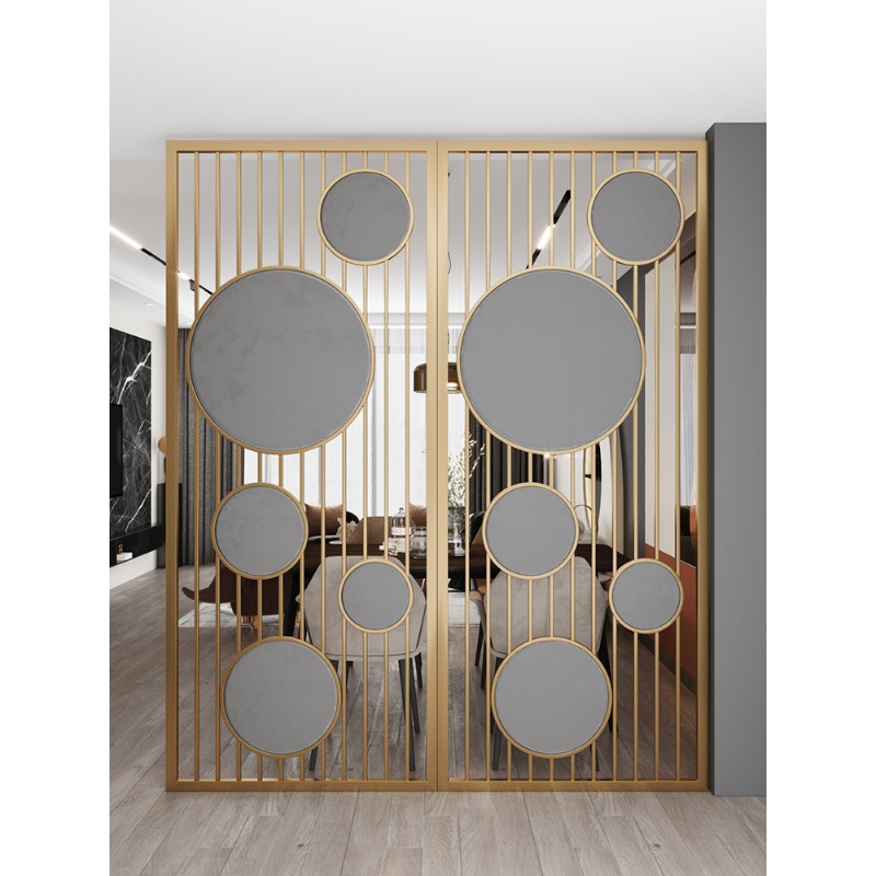 Lighting Decor Company - Nordycka, lekko luksusowa, metalowa ścianka działowa