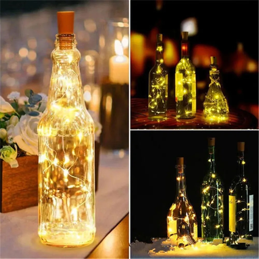Decor Lighting Cork - 10 SZT. Lampki LED do butelek