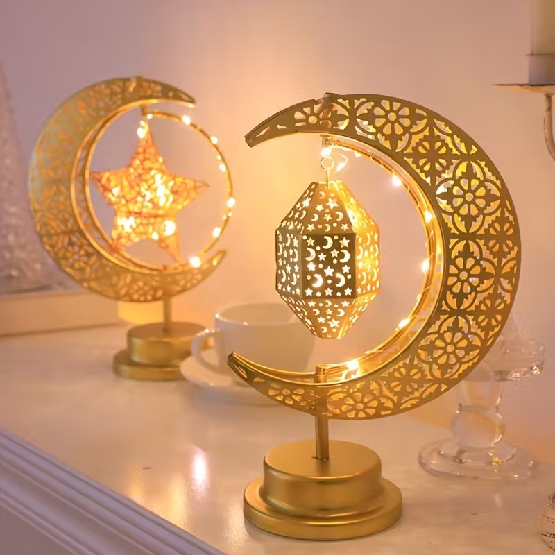Led Moon Lamp - Lampka nocna LED Ramadan, obrotowy żelazny
