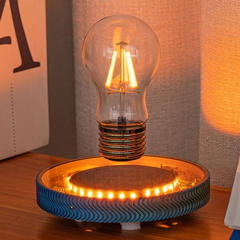 Unique Lighting Decor - Lampa biurkowa LED bezprzewodowa, lewitująca, unosząca