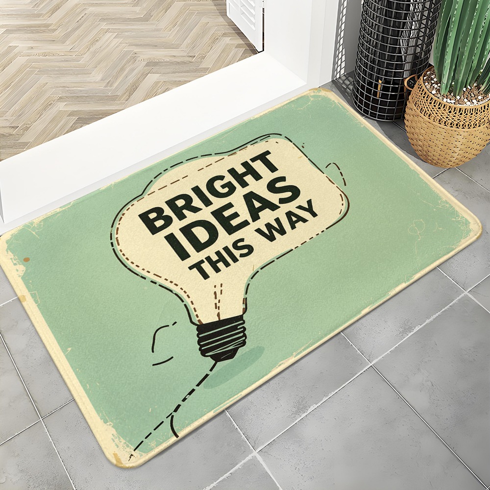 Lighting Decoration Ideas For Home - Wycieraczka Bright Ideas z motywem żarówki,
