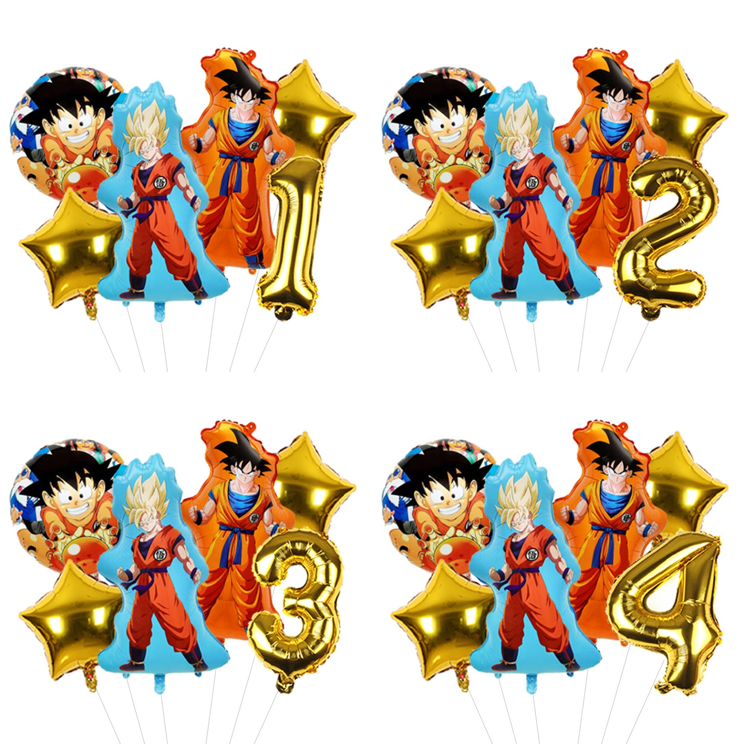 Orange Lighting Decor - Balon w stylu Dragon Ball Super,