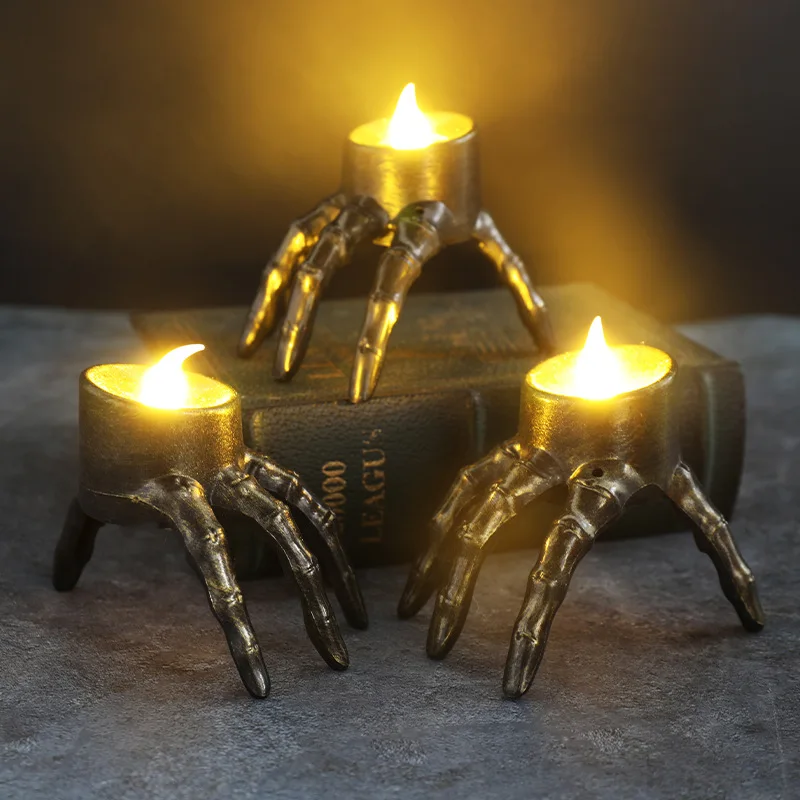 Orange Lighting Decor - Halloween Break The Arm Skull LED