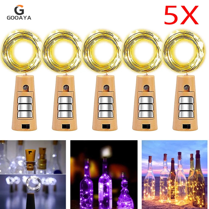 Decor Lighting Cork - 5 sztuk Bar LED butelka wina