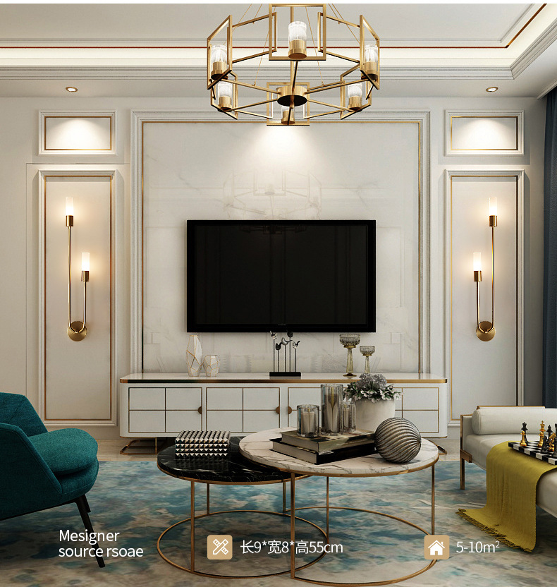 Retro Tło Salon Korytarz Sypia – Up Lighting Decor recenzja i cena