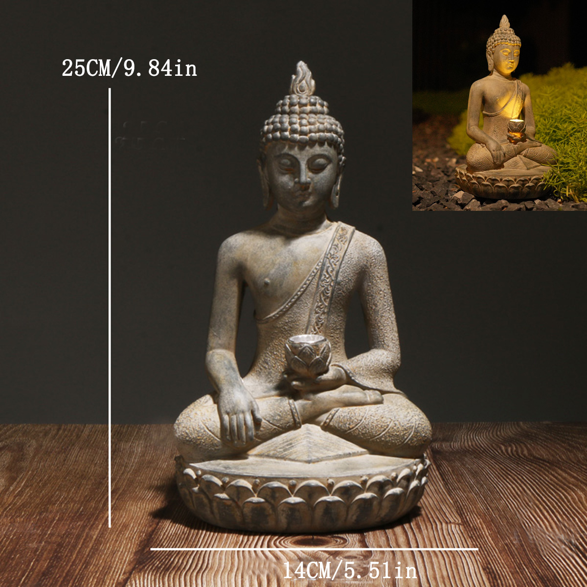 Statua Buddy zasilana energią  – Decor Lighting India recenzja i cena