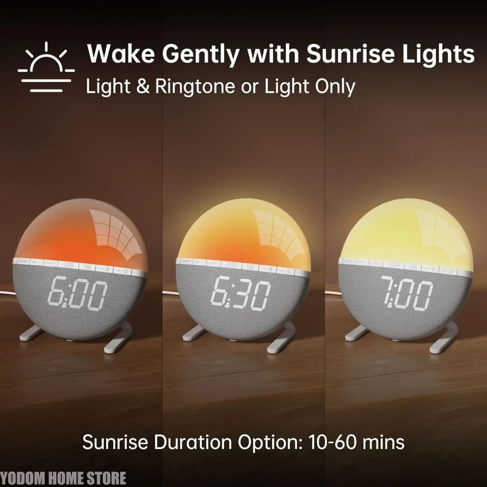 Budzik z funkcją świateł poran – Lighting Decor Sunrise recenzja i cena