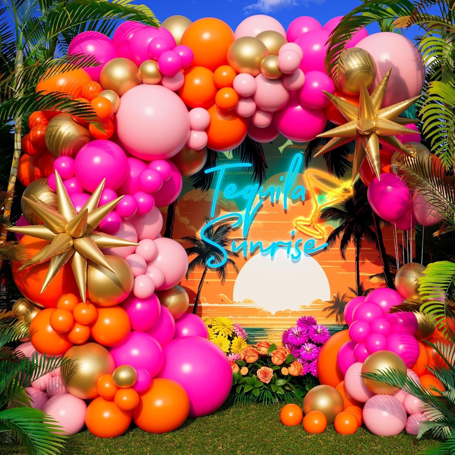Zestaw łuk balonowy 123 szt. w – Orange Lighting Decor recenzja i cena