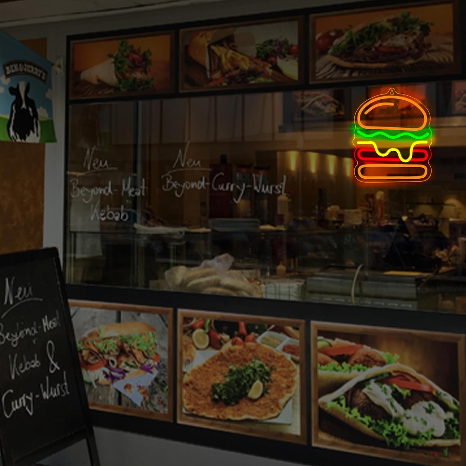 Neon Burger z Warstwowym Serem – Lighting Decoration Ideas For Home recenzja i cena