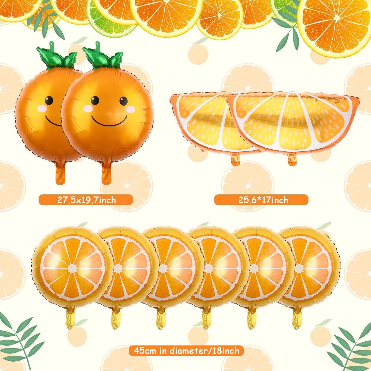 10 szt. Pomarańczowe Balony w  – Orange Lighting Decor recenzja i cena