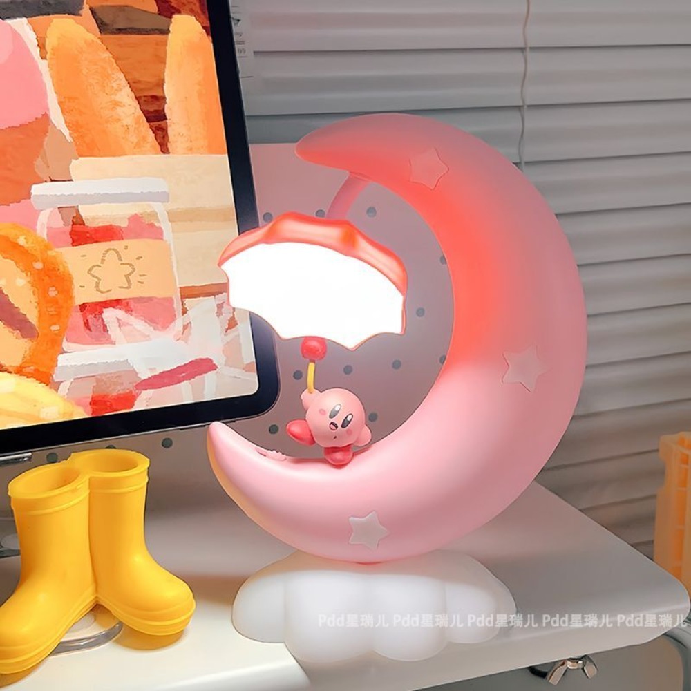 Urocza lampka nocna Kirby, kaw – Led Moon Lamp recenzja i cena