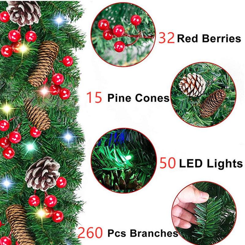 Świecąca girlanda świąteczna,  – Lighting Decor Company recenzja i cena