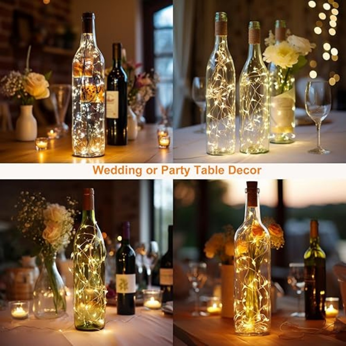 10/12 sztuk Lampki do Butelek  – Decor Lighting Cork recenzja i cena