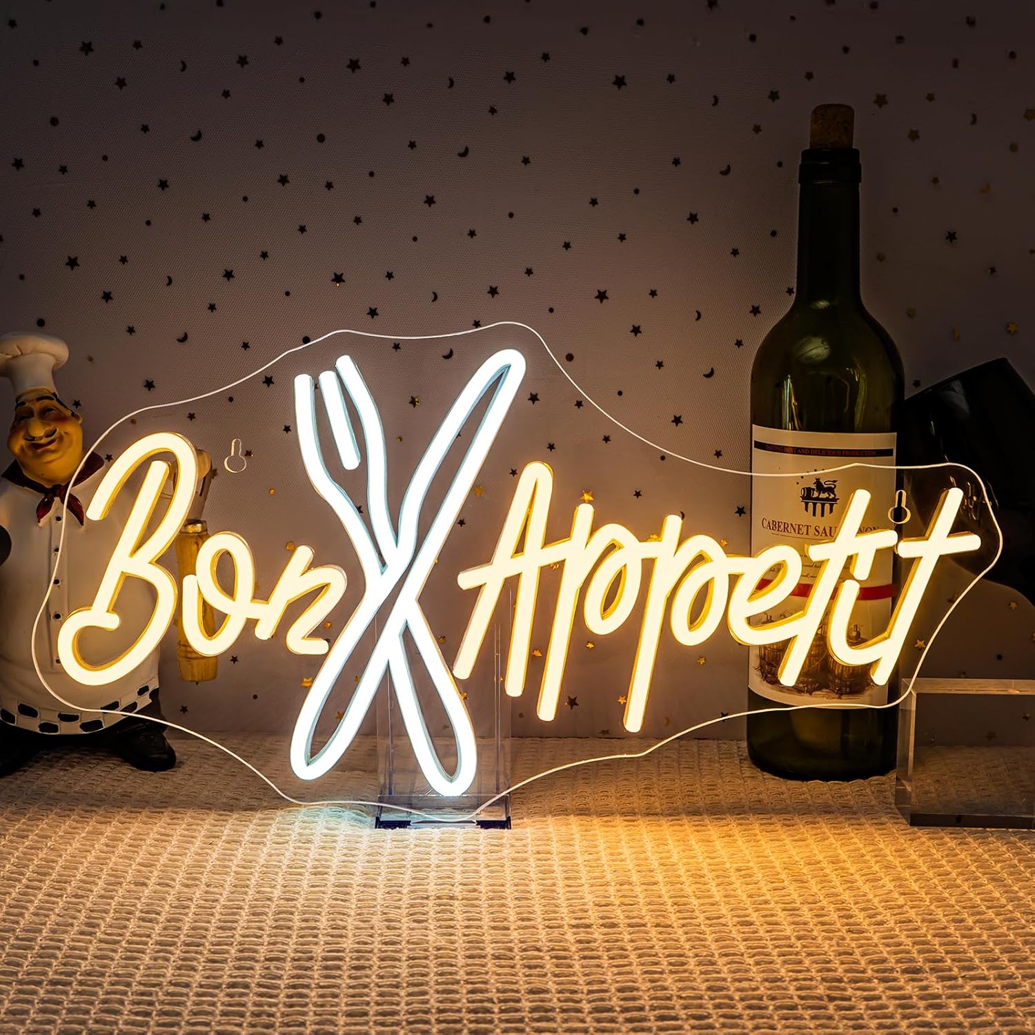 Neonowy znak Bon Appétit, świe – Lighting Decoration Ideas For Home recenzja i cena